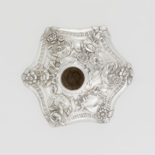 Single-candle candlestick by William Cafe fl. 1757–ca. 1802, silver, 1763/1764. Rococo George II