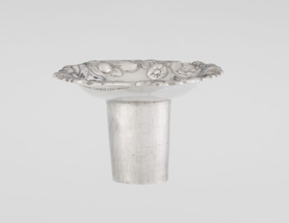 Single-candle candlestick by William Cafe fl. 1757–ca. 1802, rococo/Georgian George II style,