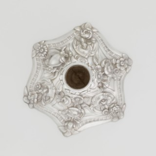Single-candle candlestick by William Cafe fl. 1757–ca. 1802, rococo, Georgian/George II style,