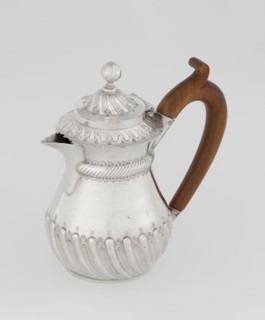 Coffee pot by John Septimus Beresford London; goldsmith's firm; active 1880–89. Pear-shaped jug,