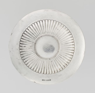 Cup and saucer by Dixon, James & Sons Sheffield; goldsmiths; fl. 1806–, maker's mark present.
