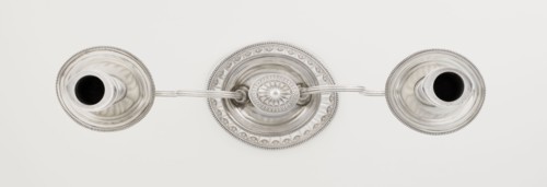 Two-candle candelabrum by Charles Hougham fl. 1769–1793, goldsmith. Classicism/George III/Georgian