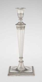 Classicist Two-Armed Candelabra, Schofield, John fl. 1776–1796 goldsmith, classicism, Georgian /