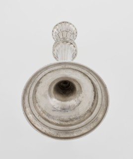 Single-candle candlestick by John Schofield fl. 1776–1796. Classicism/Georgian/George III style;