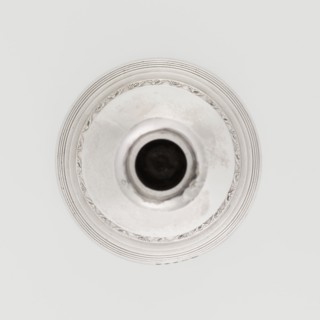 Single-candle candlestick by John Schofield fl. 1776–1796. Classicism/Georgian style with acanthus