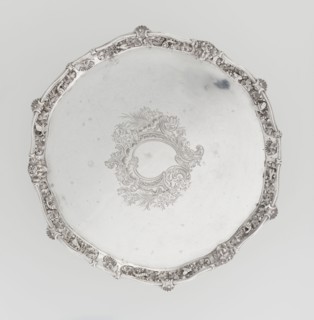 Leg tray. Maker: Robert Harper fl. 1853–1869; firm: Harper & Son London; goldsmith's firm; fl.