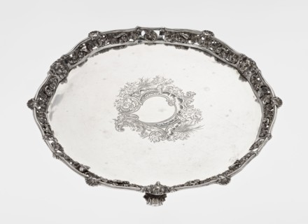 Leg Tray by Robert Harper fl. 1853–1869 and Harper & Son London; goldsmith's firm; fl. 1869–1889.