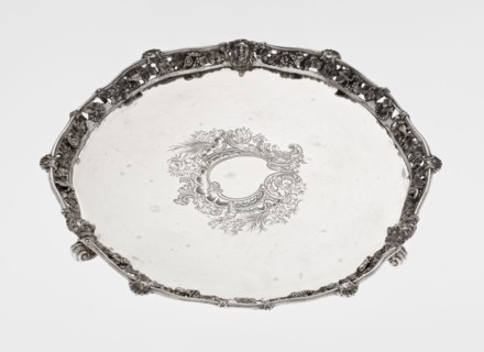 Leg tray by Robert Harper fl. 1853–1869 and Harper & Son London; goldsmith's firm, fl. 1869–1889.