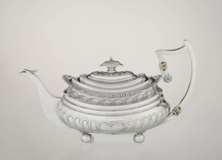 Teapot by George McHattie fl. 1799–ca. 1825, English Regency style, 1819–1820, Edinburgh, Scotland.