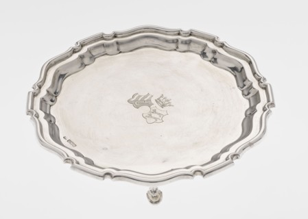 Tray on legs, Mappin & Webb Ltd goldsmith, silversmith, dealers; fl. 1859-, maker, scrap -