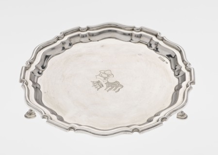 Tray on legs, Mappin & Webb Ltd goldsmith, silversmith, dealers; fl. 1859–, maker, scrap -