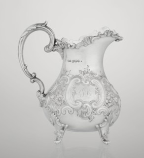 Milk jug by Mappin & Webb Ltd goldsmith, silversmith, dealer; fl. 1859–, neo-rococo style,