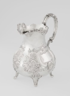Milk jug by Mappin & Webb Ltd goldsmith, silversmith, dealer; fl. 1859–, neo-rococo style,
