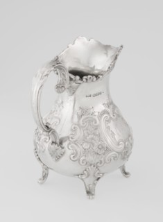 Milk jug by Mappin & Webb Ltd goldsmith, silversmith, dealer; fl. 1859–, neo-rococo style,