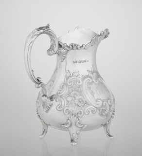 Milk jug by Mappin & Webb Ltd goldsmith, silversmith, dealer; fl. 1859–, neo-rococo style,