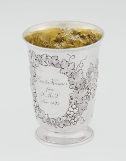 Conical mug by Barnard, Edward & Sons Ltd London, goldsmith's firm, active ca. 1680– ; silver