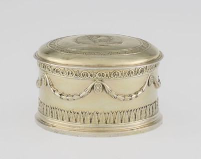 Toilet box; maker: Thomas I Pitts fl. 1755–ca. 1793; goldsmith. Classicism/Georgian, George III