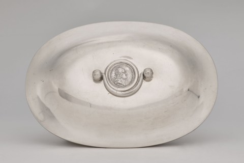 Vase with cover and platter; maker: Marcin Holke fl. ca. 1765–ca. 1792, goldsmith. Tableware
