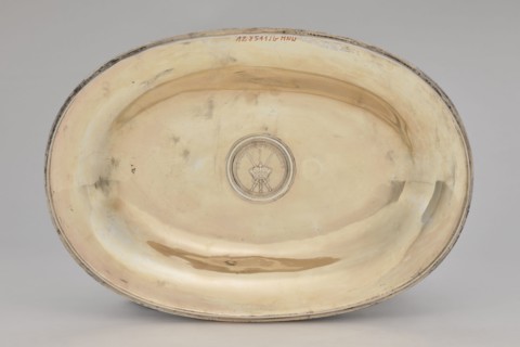 Vase with cover and platter, Marcin Holke fl. ca. 1765–ca. 1792, goldsmith; tableware elements,