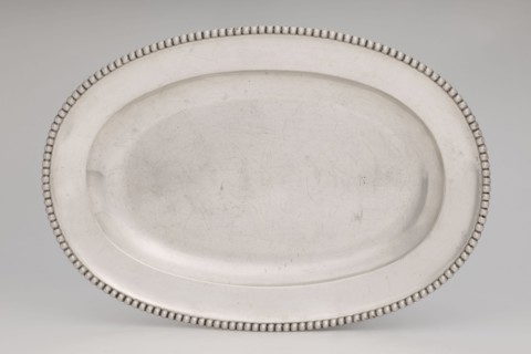 Vase with cover and platter, by Marcin Holke fl. ca. 1765–ca. 1792, goldsmith; tableware elements,