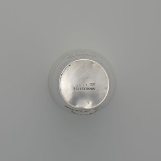 Art Nouveau conical mug by Jezler & Co. Schaffhausen; silversmith; est. 1822. Relief ornament of
