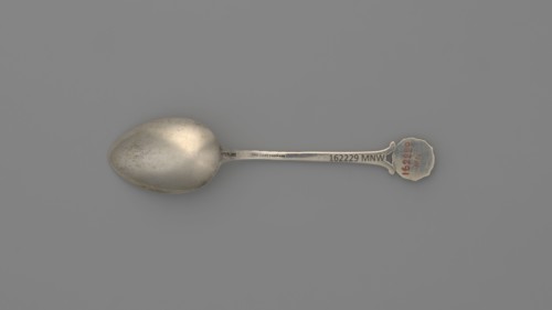 Souvenir spoon, Ford Company fl. 1875–1899. Souvenir spoon with an ovoid scoop with a pointed tip;