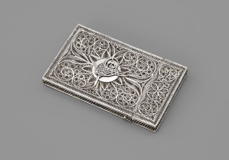 Business card holder, unknown goldsmith; Paderewski, Ignacy Jan 1860–1941 mentioned in provenance;