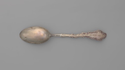 Souvenir spoon, Gorham Mfg. Co. Providence; goldsmith's manufactory; fl. 1865- — Souvenir spoon