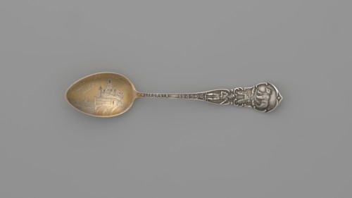 Souvenir spoon, Mechanics Sterling Co Attleboro; goldsmith's firm; fl. 1896–1955. Souvenir spoon