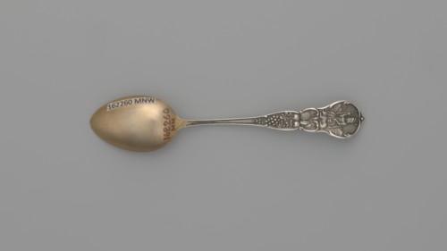 Souvenir spoon, Mechanics Sterling Co Attleboro; goldsmith's firm; fl. 1896–1955. Souvenir spoon