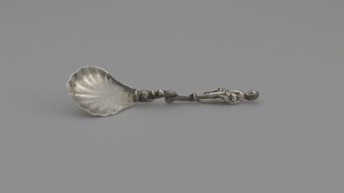 Decorative silver spoon by François-Auguste Boyer-Callot fl. 1865-, 4th quarter of the 19th
