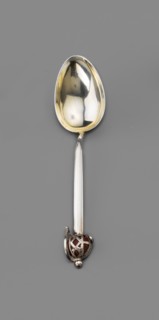 Souvenir spoon by Fenton, James Birmingham; goldsmith's firm; fl. 1852–1954. Spoon with an ovoid