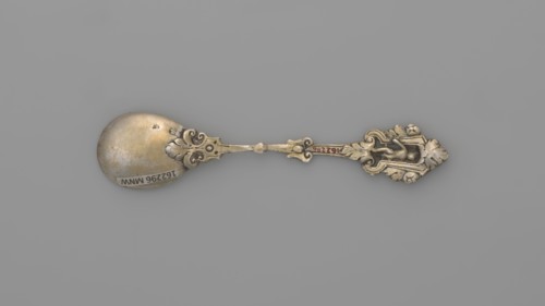 Decorative spoon, Neresheimer Hanau; goldsmith's workshop; 1890-, goldsmith's company author,