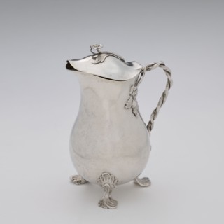 Jug, Holke, Marcin fl. ca. 1765–ca. 1792 goldsmith, tableware, flowers motif, before 1792, Poland,