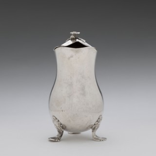 Jug, Holke, Marcin fl. ca. 1765–ca. 1792 goldsmith, tableware vessel decorated with flowers, before