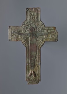 Cross from the binding of a liturgical book or a processional, Romanesque, beginning of the 13th