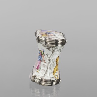 Double snuffbox, LZ enameller; France?; fl. ca. 1700 enameller co-creator; Samson Bible, Samson