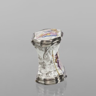 Double snuffbox, LZ enameller; France?; fl. ca. 1700 enameller co-creator; Samson Bible; Samson