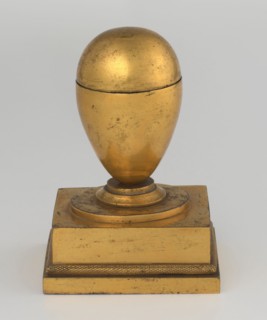 Inkwell, creator Tadeusz Bylewski 1866–1939, early 19th century, France, inkwell; height 13.5 cm,