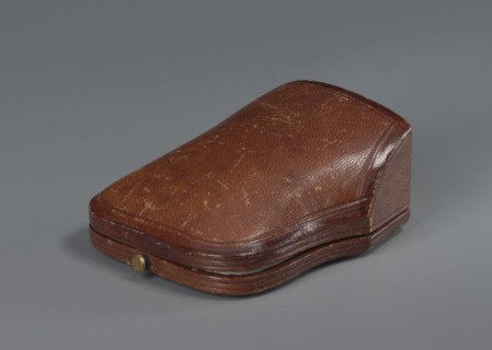 Pair of earrings in a leather case, Sazikov Moscow and St. Petersburg; goldsmith's firm; 1793–1887