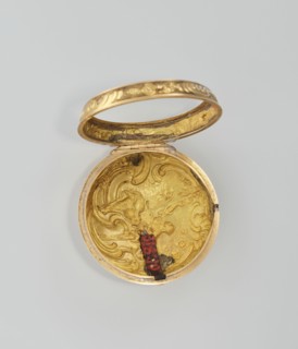Pocket watch in case; maker: M. Cradelle fl. ca. 1750; watchmaker. Mid-18th century. London,