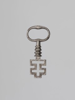 Key, Szewczykowski, Roman 1849–1901 — Key for a ratchet lock with a feather at the end of the shaft