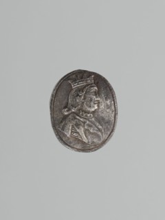 Stamp-die, Roman Szewczykowski 1849–1901 noted; locksmithing. Oval convex die with depiction of a