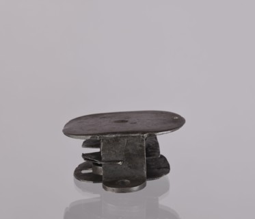 Lock register. The register on the bottom plate is in the form of an irregular oval, with two