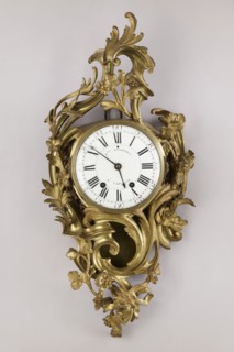 Cartel clock by Franciszek Gugenmus 1740–1820, 2nd half of the 18th century, Warsaw, Poland. Wall
