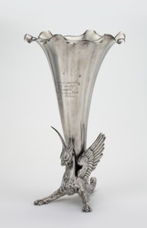 Vase by Grachev Brothers St. Petersburg; silversmith's factory; fl. 1866–1918. Vase in the form of