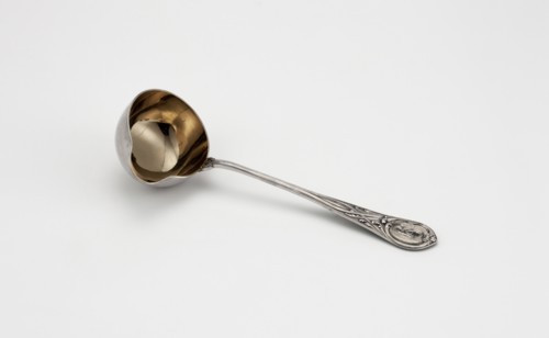 Sauce spoon by Grachev Brothers St. Petersburg; silversmith's factory; fl. 1866–1918.