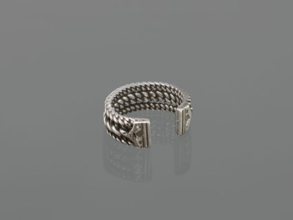 Bracelet; maker, 19th century; Middle East possibly; Islamic art; body ornament—female hand
