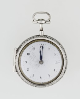 Pocket watch by Carl Willougby, 2nd quarter of the 18th century, London, England. Silver case,
