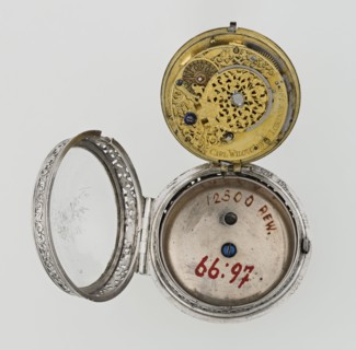 Pocket watch, Willougby, Carl watchmaker; repossession provenance; openwork case; acanthus scrolls,